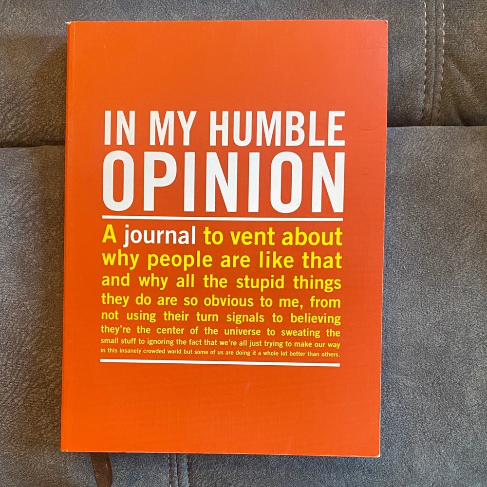 Orange Journal - In My Humble Opinion